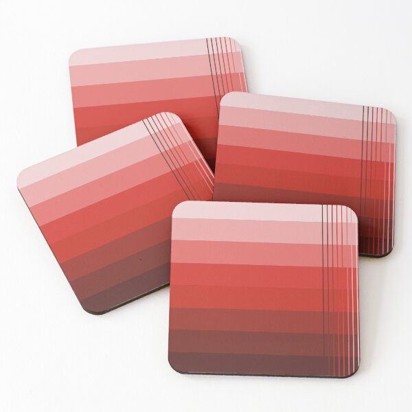 Item preview, Simple design from shades of light red to dark red designed and sold by Cherevan.
