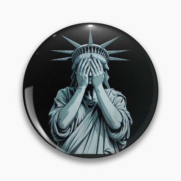 Item preview, Ashamed Statue of Liberty Covering Her Face Crying Equality designed and sold by JosephCTesterma.