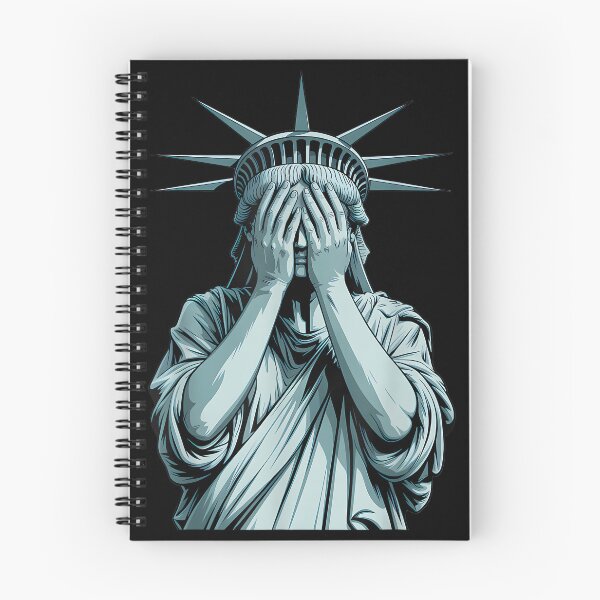 Item preview, Ashamed Statue of Liberty Covering Her Face Crying Equality designed and sold by JosephCTesterma.