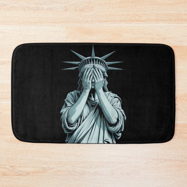 Item preview, Ashamed Statue of Liberty Covering Her Face Crying Equality designed and sold by JosephCTesterma.