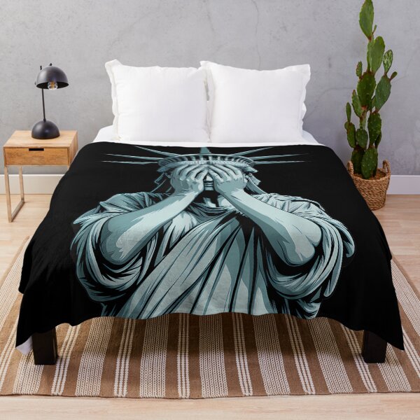 Item preview, Ashamed Statue of Liberty Covering Her Face Crying Equality designed and sold by JosephCTesterma.