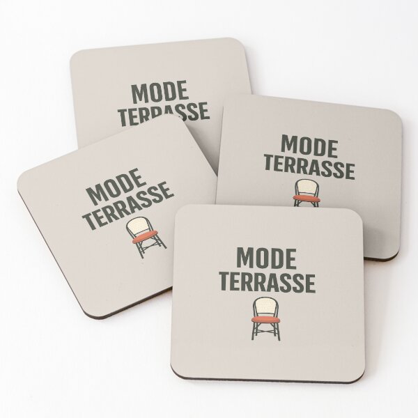 Item preview, French Café Terrace Shirt – Mode Terrasse Minimalist Typography designed and sold by POD DYNASTY.