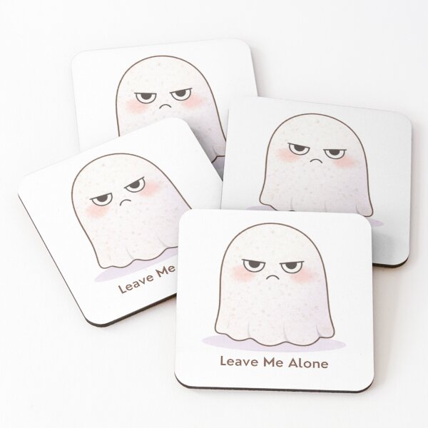 Item preview, Leave Me Alone Ghost | Cute Kawaii Aesthetic | Introvert Mood Design designed and sold by The Mood Index.