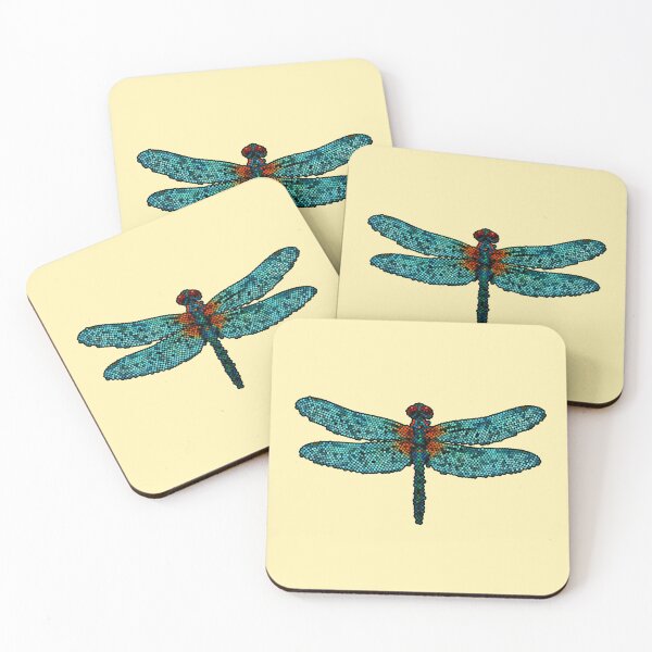 Item preview, Dragonfly Dot Art Mosaic designed and sold by MSBM Designs.