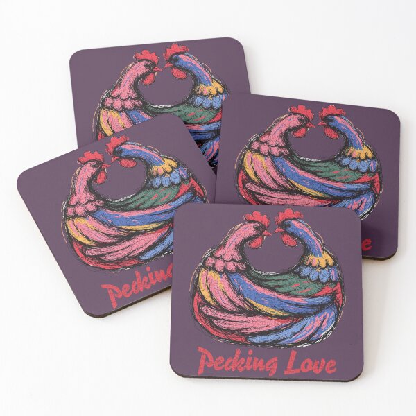 Item preview, Pecking Love Shirt, Funny Chicken Couple Tee, Cute Animal Pun Romantic Gift designed and sold by Negisandeep studio.