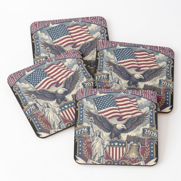 Item preview, America 250th Anniversary Flag Eagle & Liberty USA 250 Year designed and sold by JosephCTesterma.