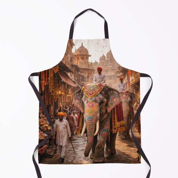 Item preview, Elephants Painted on a Traditional Street designed and sold by JuViRo.