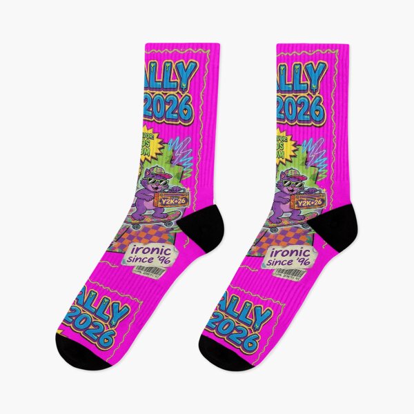 Item preview, Totally Rad 2026 Y2K Chaos Bloom Neon Cat Skateboard designed and sold by REAL IRISH GIFTS.