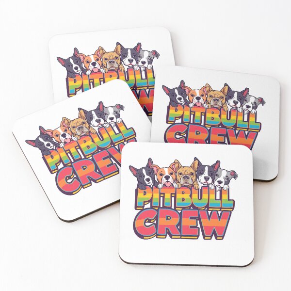 Item preview, Colorful  Pitbull  Crew block letters designed and sold by My Pitbull Place.