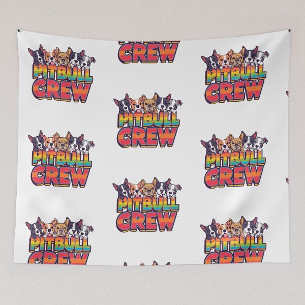 Item preview, Colorful  Pitbull  Crew block letters designed and sold by My Pitbull Place.