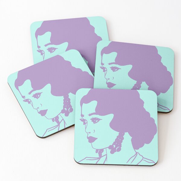 Item preview, Profile portrait with earrings designed and sold by GENEST-V.