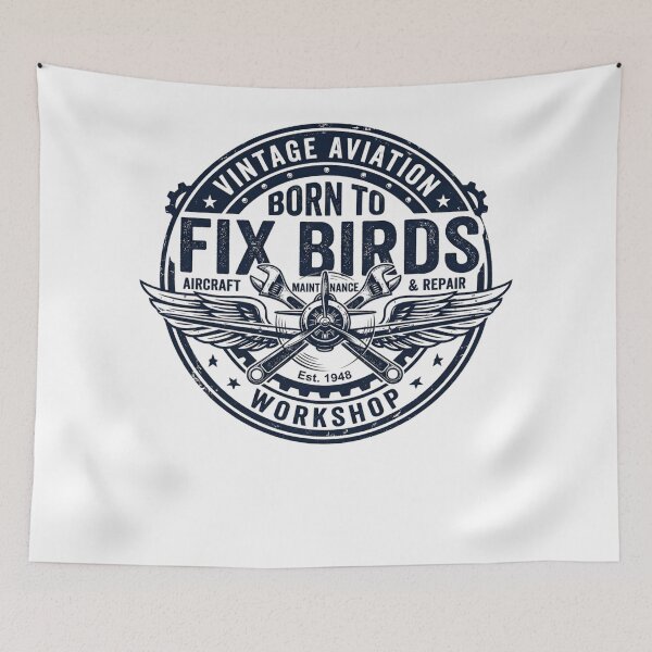 Item preview, Born to Fix Birds Aviation Mechanic designed and sold by KRBN-Studio.