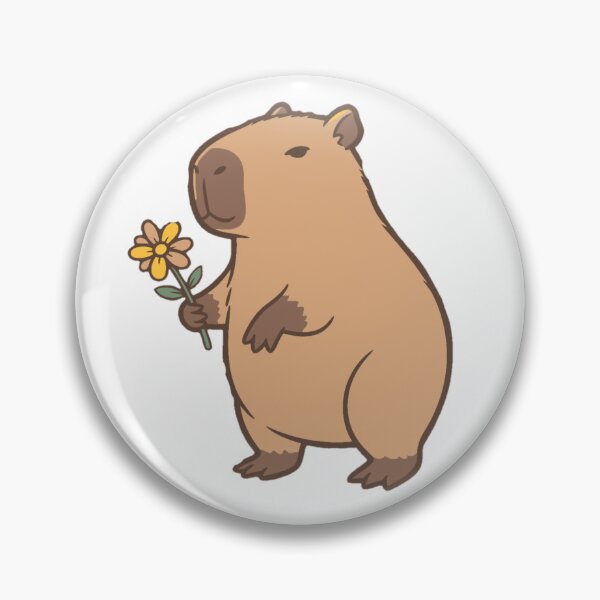 Item preview, Capybara is giving you a flower designed and sold by TheFurezuStudio.