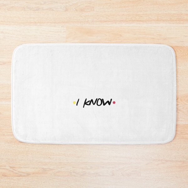 Item preview, I Know Statement Minimalist Text Design designed and sold by NicolasGlowArt.