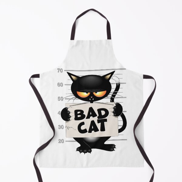Item preview, "Bad Cat" Mugshot Funny and Upset Cat meme designed and sold by BluedarkArt.