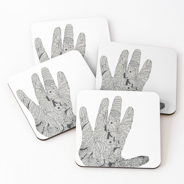 Item preview, Zentangle Handprint designed and sold by Mind-Unraveled.
