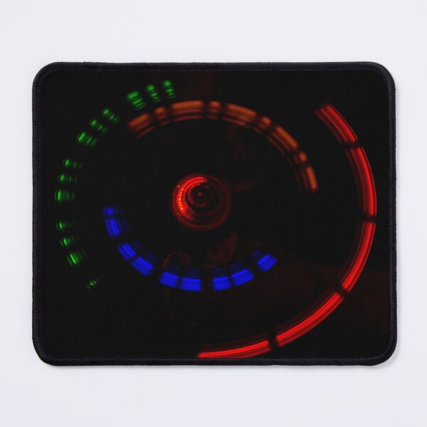 Item preview, Colorful LED Lights Spinning in Circular Motion Long Exposure Abstract Light Trails designed and sold by Nmallia.