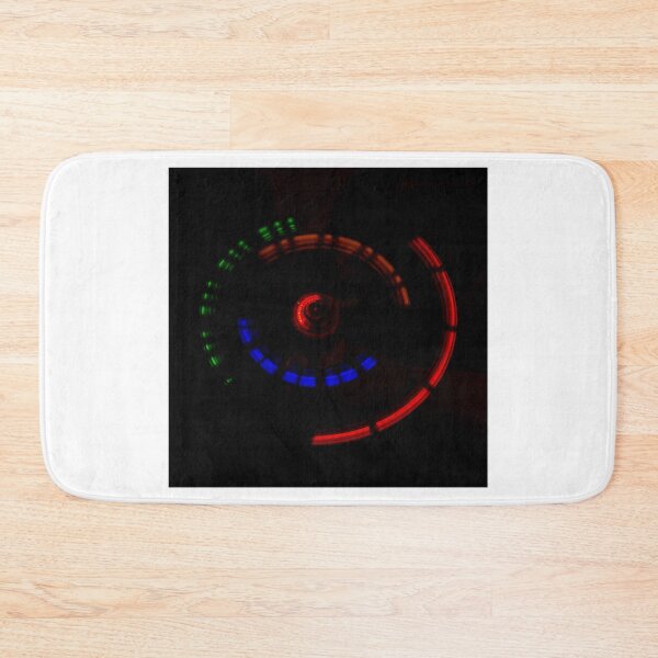 Item preview, Colorful LED Lights Spinning in Circular Motion Long Exposure Abstract Light Trails designed and sold by Nmallia.