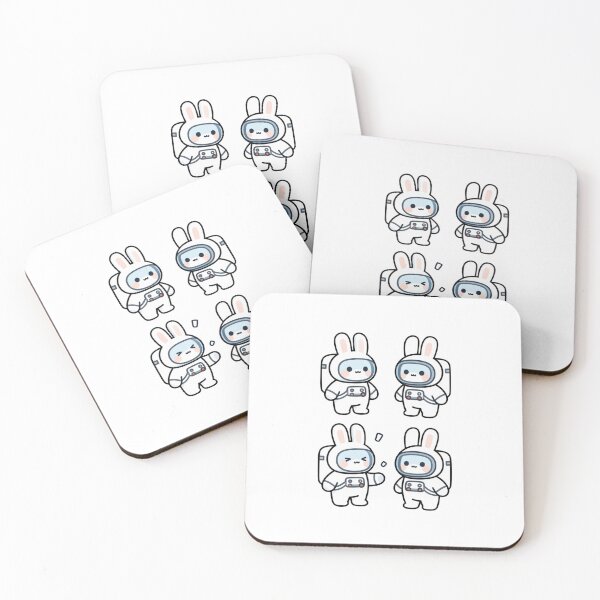 Item preview, Astronaut Bunnies designed and sold by PatronesKawai.