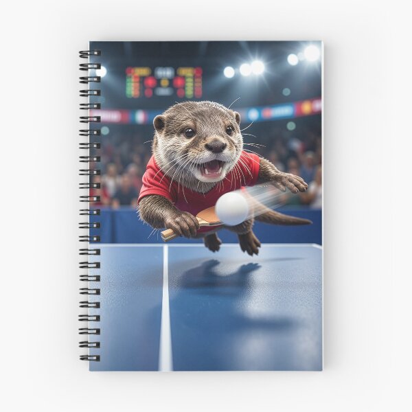 Item preview, Otter Tears Up the Table Tennis Tournament designed and sold by Tridentulus.