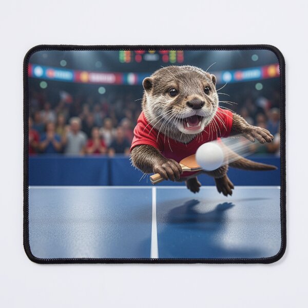 Item preview, Otter Tears Up the Table Tennis Tournament designed and sold by Tridentulus.