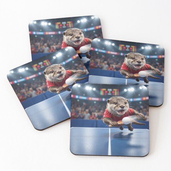 Item preview, Otter Tears Up the Table Tennis Tournament designed and sold by Tridentulus.