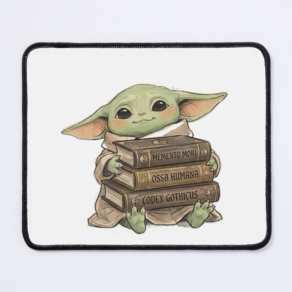 Item preview, BABY YODA GOTHIC BOOKS DARK ACADEMY GROGU designed and sold by LIS AND MELIVERSO.