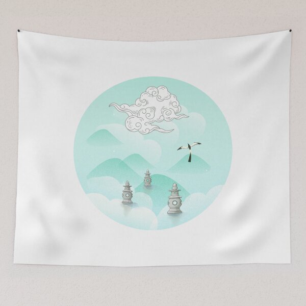 Item preview, Celestial Cranes & Cloud  - Landscape designed and sold by Rehnair.
