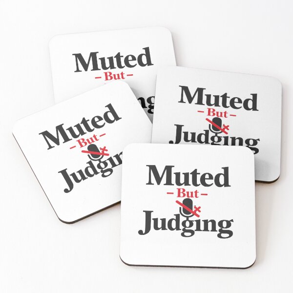 Item preview, Muted But Judging – Funny Zoom Meeting Humor designed and sold by EastEndTownie.
