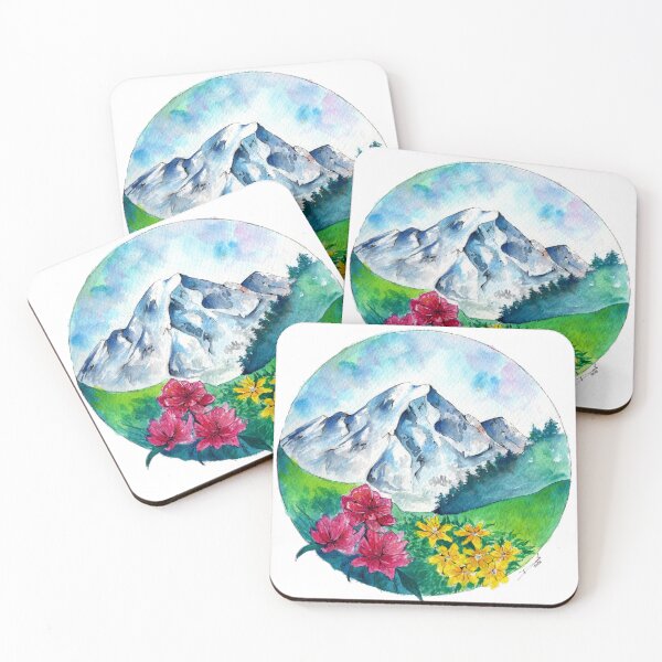 Item preview, Mont Blanc watercolor painting designed and sold by Daniela Mejia.