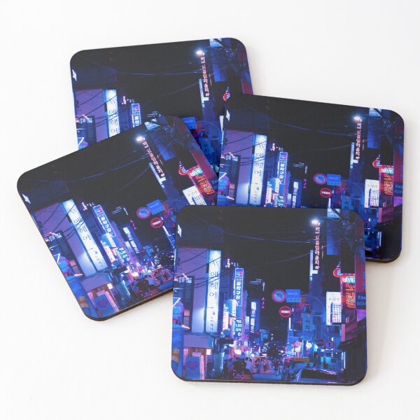 Item preview, Neon Seoul Poster designed and sold by Art_By_Cake.