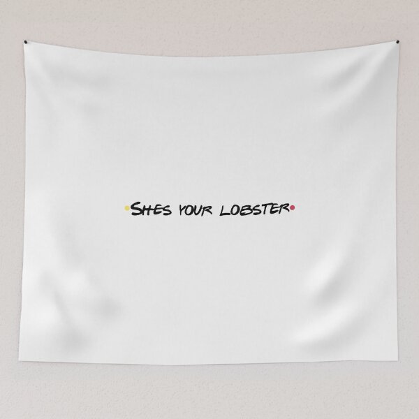 Item preview, Shes Your Lobster Soulmate TV Show Quote Fan designed and sold by NicolasGlowArt.