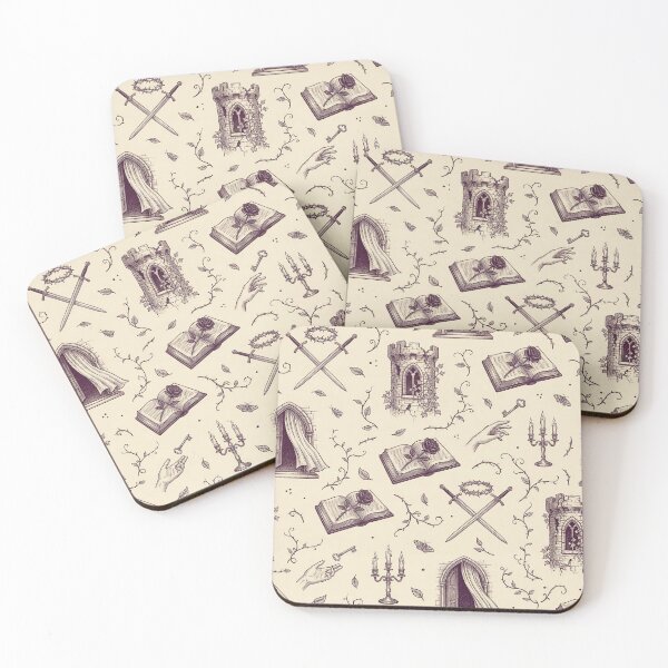 Item preview, Dark Romance Plum Toile Gothic Pattern designed and sold by Seeding Serendipity.