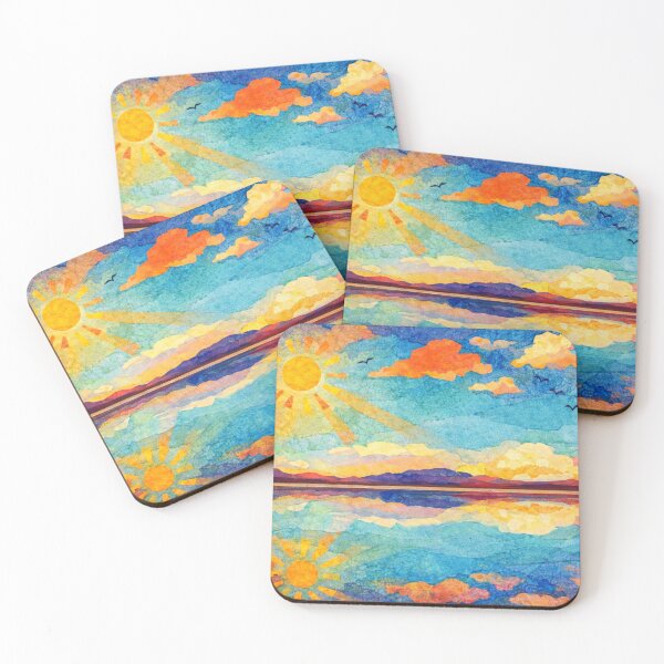 Item preview, Dramatic Sunset over Salt Flats, Salar de Uyuni, Bolivian Landscape, Mixed Media Digital Collage designed and sold by SWSandraWechner.