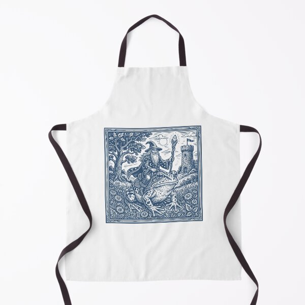 Item preview, Wizard Riding Frog Vintage Medieval Fantasy Goblincore Dark Art Retro Graphic designed and sold by EvrmoodCo.