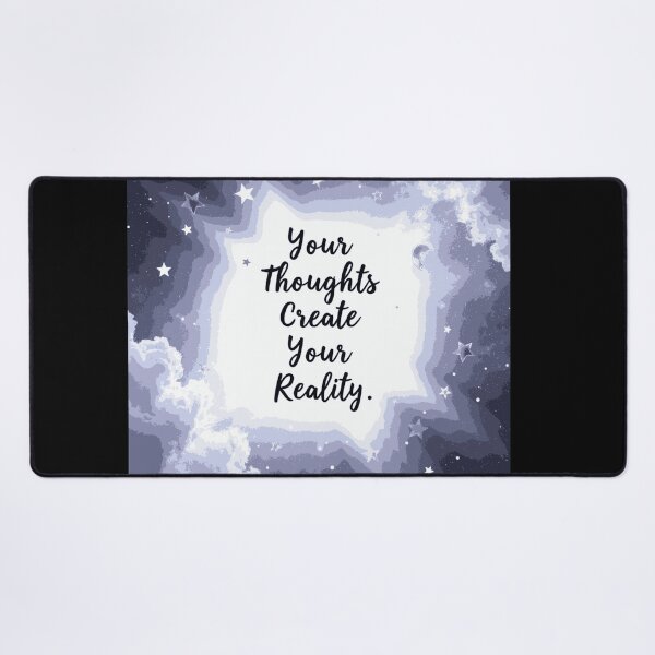 Item preview, Your Thoughts Create Your Reality Manifestation Quote Design designed and sold by THE JAVE STUDIOS.
