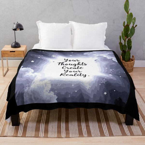 Item preview, Your Thoughts Create Your Reality Manifestation Quote Design designed and sold by THE JAVE STUDIOS.