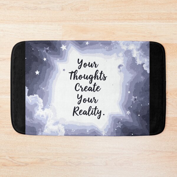 Item preview, Your Thoughts Create Your Reality Manifestation Quote Design designed and sold by THE JAVE STUDIOS.