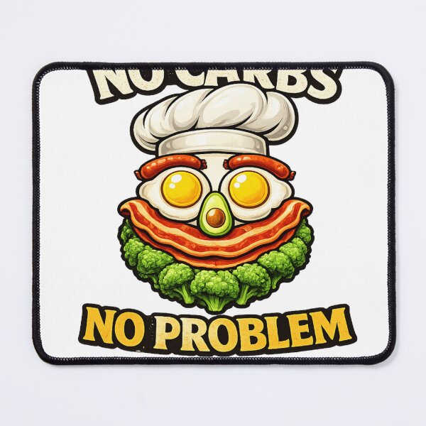 Item preview, No Carbs No Problem Keto Diet Funny Bacon Eggs Avocado T Shirt designed and sold by MyOwnLab.