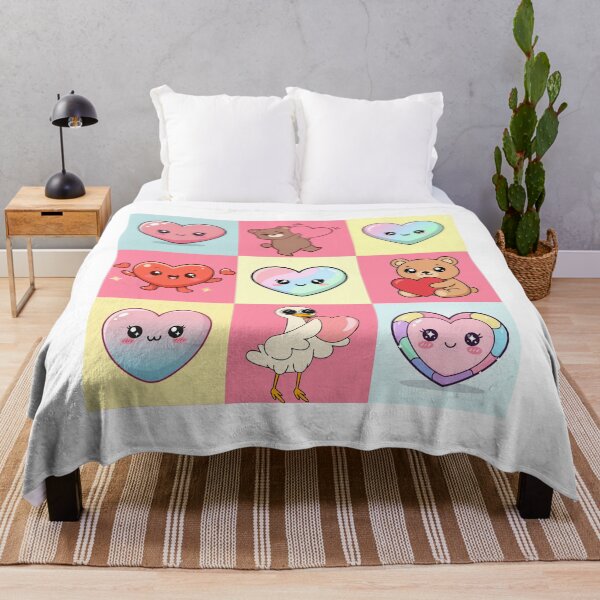 Item preview, Sweet Heart Friends Grid - Kawaii Animal Sticker Set designed and sold by Rehnair.