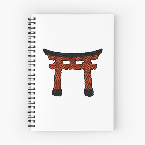Item preview, Japanese Torii Gate Dot Art Mosaic designed and sold by MSBM Designs.