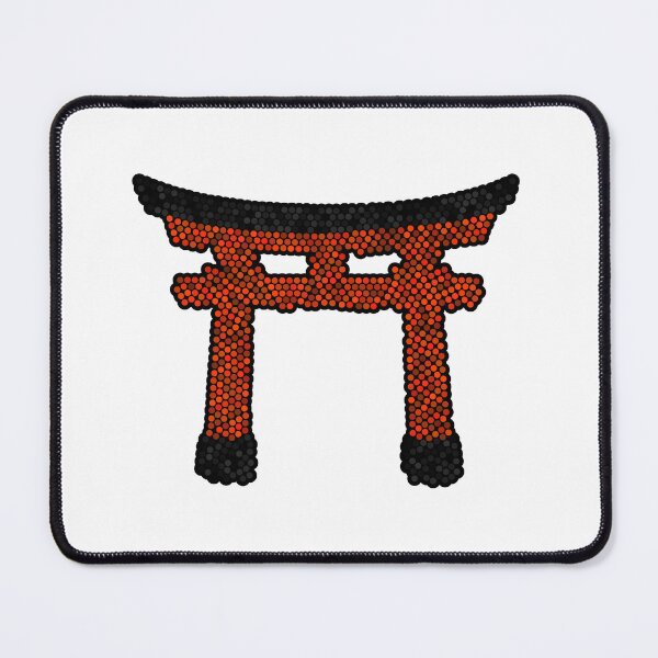 Item preview, Japanese Torii Gate Dot Art Mosaic designed and sold by MSBM Designs.