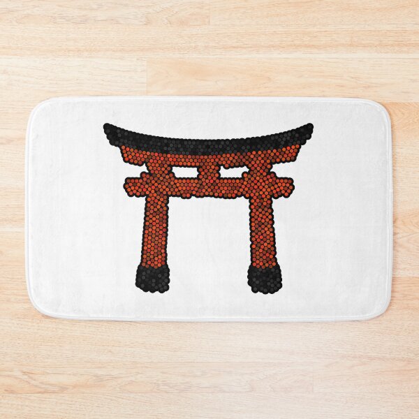Item preview, Japanese Torii Gate Dot Art Mosaic designed and sold by MSBM Designs.