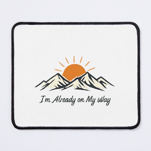 Item preview, I'm Already on My Way to the Mountains | Minimal Hiking Nature Design designed and sold by Adrikul.