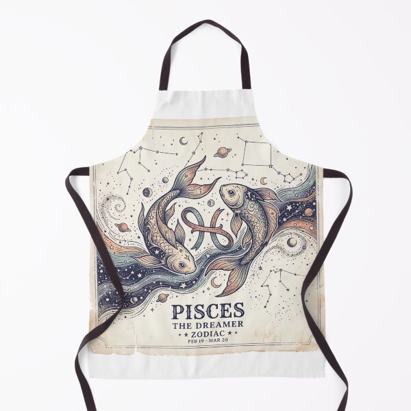 Item preview, Vintage Pisces Zodiac Fish Celestial Constellation Antique Art designed and sold by urbinet.