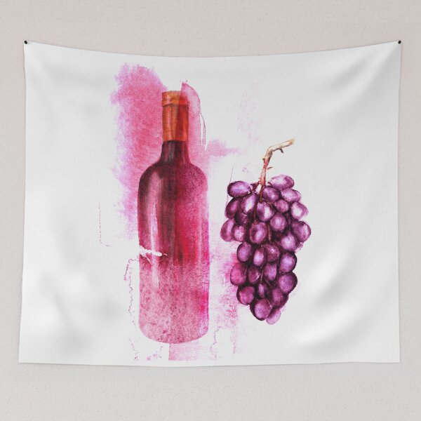 Item preview, Red wine and grapes designed and sold by bokasin.