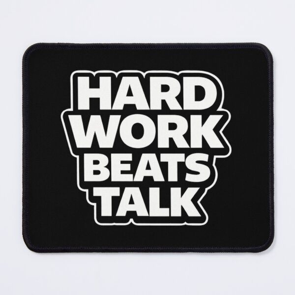 Item preview, Hard Work Beats Talk Motivation Shirt designed and sold by Papier Atelier Art.