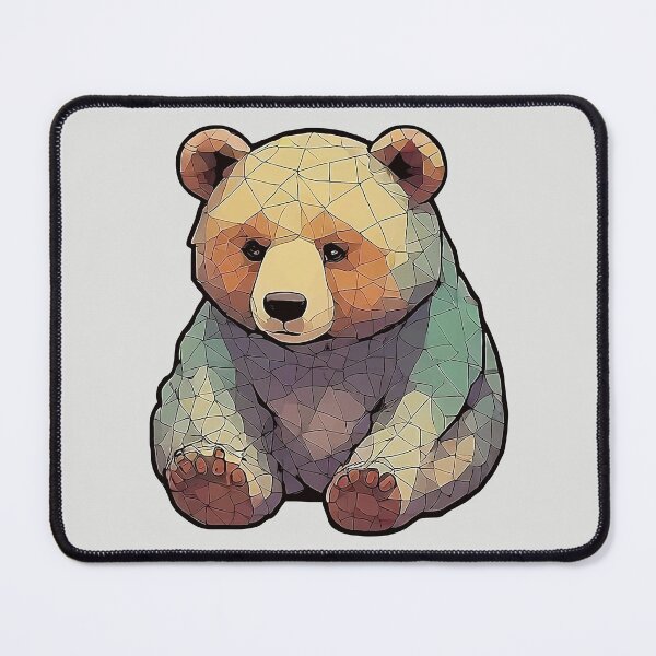 Item preview, Geometric Bear – Modern Animal Art designed and sold by Tklezardesigns.