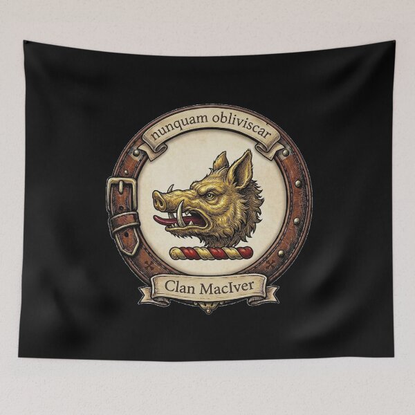 Item preview, Clan MacIver Crest designed and sold by BagTown Clans.