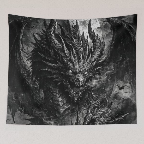 Item preview, Dark Gothic Dragon Moon Terror designed and sold by Vhurkys.